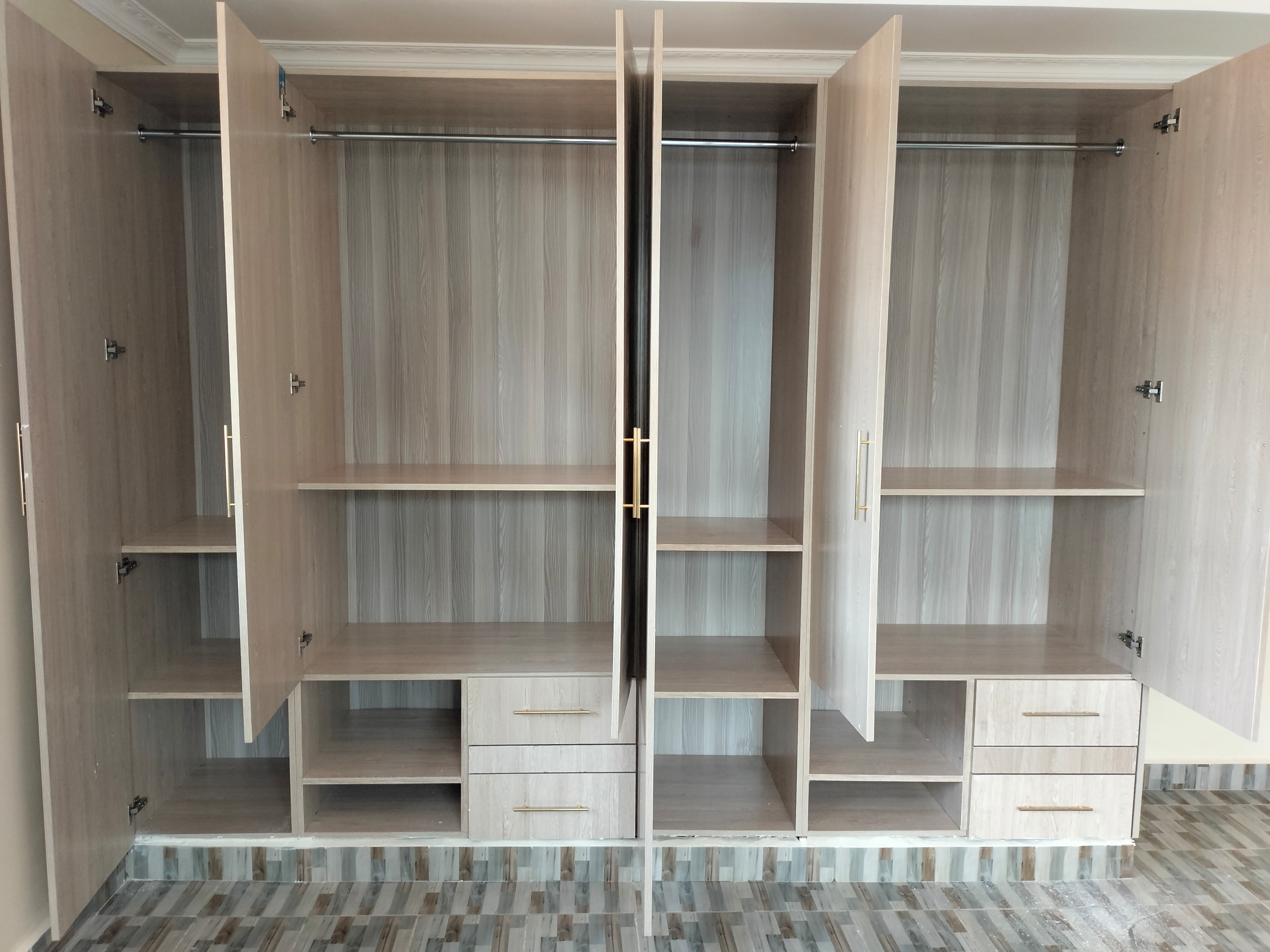 Supply and installation of bedroom wardrobes